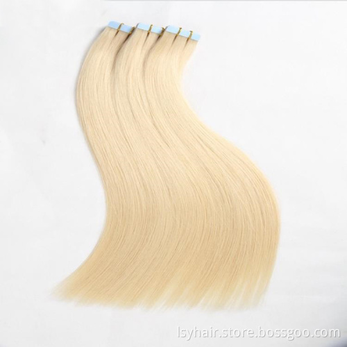 Platinum Blonde Color  613  2.5gram/piece 18" Remy Tape In Human Hair Extension Full Cuticle 20pcs/pack